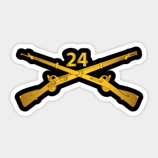 24th Infantry Regiment Branch wo Txt Sticker